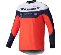 Alpinestars Maglia Cross Pro-Dura Manica Lunga Blu Scuro/Arancione/Bianco M Uomo