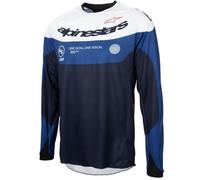 Alpinestars Pro-Dura Maglia da motocross, blu/bianco, M