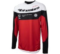 Alpinestars Pro-Dura Maglia da motocross, nero/rosso/bianco, 2XL
