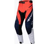 Alpinestars Pro-Dura Pantaloni da motocross, bianco-blu-arancione, taglia 36 per maschi