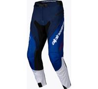 Alpinestars Pro-Dura Pantaloni da motocross, bianco-blu, taglia 32 per maschi