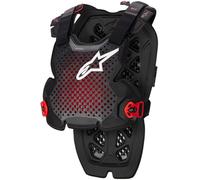 Alpinestars A-1, protettore del torace Livello 1 XXL male Grigio Scuro/Nero/Rosso