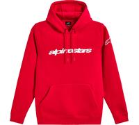 Alpinestars Race Wordmark Cappuccio con cappuccio, Rosso/Bianco, Taglia 2XL