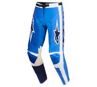 alpinestars Racer Air Portl Pantaloni da cross Blu/Bianco 30