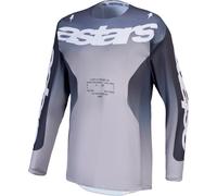 Alpinestars Racer Amber Maglia Motocross, grigio/viola, Taglia S