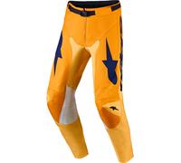 Alpinestars Racer Amber Pantaloni da motocross, Arancione/Blu/Giallo, Taglia 34