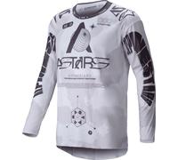 Alpinestars Racer Hollow Maglia da motocross, grigio, taglia S per maschi