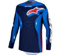 Maglia Cross Alpinestars Racer Hunt Strong Blue/Deep Blue/Fire RedXXL Strong Blue,Deep Blue,Fire Red