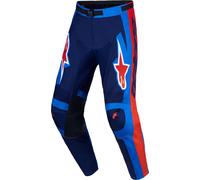 Alpinestars Racer Hunt Pantaloni da motocross, blu/rosso, Taglia 28