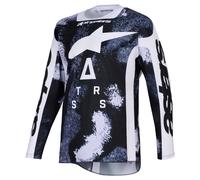 Maglia da motocross Alpinestars Racer Lahnd grigio-mimetica M
