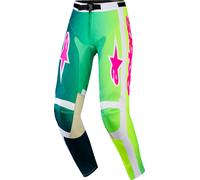 Pantaloni da motocross Alpinestars Racer Portl verde-bianco-nero 34