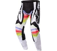 Alpinestars Racer Semi Pantaloni Motocross, nero/giallo/rosso, Taglia 28