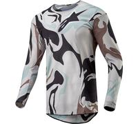 Alpinestars Racer Tactical Maglia Motocross, bianco-multicolore, taglia L
