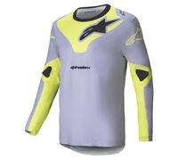 Alpinestars Racer Veil maglia da motocross grigio-giallo fluo L