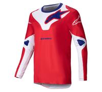 Alpinestars Racer Veil maglia da motocross rossa e bianca L