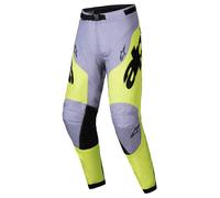 Alpinestars Racer Veil pantaloni da motocross grigio-giallo fluo 40