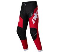 Alpinestars Racer Veil Pantaloni da motocross neri e rossi 34
