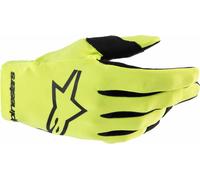 Alpinestars Radar Guanti da motocross per ragazzi, nero-giallo, taglia XS