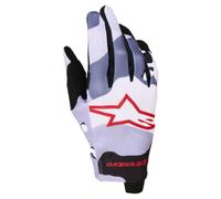 Alpinestars Radar Guanti da motocross, nero/grigio/viola, Taglia XL
