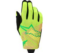 Alpinestars Radar Pro Guanti da motocross, rosa-verde-giallo, taglia S per maschi