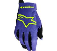 Guanti da motocross Alpinestars Radar Youth per bambini viola-giallo fluo L