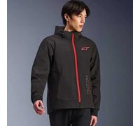 Alpinestars Radium Tech Moto Cappuccio Urban Giacca IN Tessuto (Nero/Rosso)