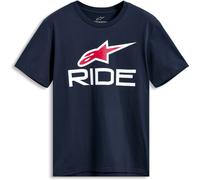 T-Shirt Alpinestars Ride 4.0 CSF Blu Navy/Bianco/RossoL Blu Navy,Bianco,Rosso