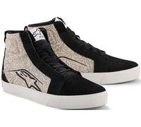 Alpinestars Ride-63 Canvas Scarpe da motociclismo, nero/grigio/bianco, Taglia 8