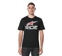 Alpinestars Ride T-Shirt, Nero/Bianco/Rosso, XXL Uomo