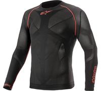 Alpinestars Ride Tech V2 Camicia funzionale Longsleeve, nero-rosso, taglia M L per maschi