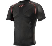 T-shirt termica Alpinestars Tech manica corta nero rosso - XS-S