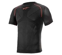 T-shirt termica Alpinestars Tech manica corta nero rosso - XS-S