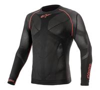 Alpinestars Ride Tech V2 Top Long Sleeve Summer, Black/Red, XL/XXL
