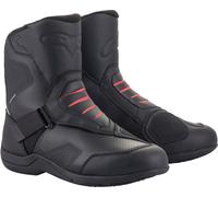 Alpinestars Ridge V2 Stivali motociclistici impermeabili, nero/rosso, Taglia 36