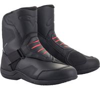 Alpinestars Ridge V2 Stivali motociclistici impermeabili, nero/rosso, Taglia 44