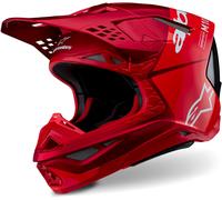 Casco Cross Alpinestars Supertech S-M10 Flood RossoL Rosso