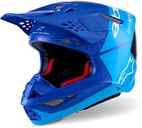 Alpinestars Supertech S-m10 Flood Ece22.06 Off-road Helmet Blu M
