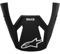 Alpinestars S-M3 Cima dell'Elmo, nero opaco, Taglia unica