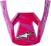 Alpinestars S-M3 Falcon Cima dell'Elmo, viola/bianco, Taglia unica