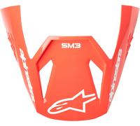 Alpinestars S-M3 Radium, picco male Rosso Fluo/Bianco
