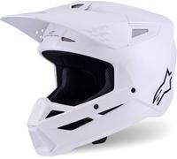 Alpinestars S-M3 Solid, casco da motocross S male Bianco