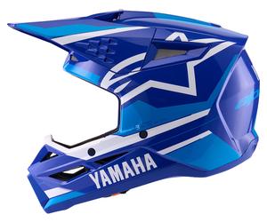 alpinestars S-M3 Yamaha Casco Cross unisex blu, taglia XL