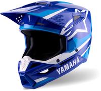 Alpinestars S-M3 Yamaha, casco da motocross XL female Blu/Azzurro/Bianco