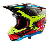Casco Cross Alpinestars SM5 Action 2 Nero/Giallo/RossoM Nero,Giallo,Rosso