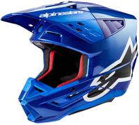 Alpinestars S-M5 Corp 2024 Casco Motocross, blu, taglia M per maschi