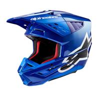 Alpinestars S-M5 Corp casco da motocross blu M