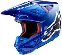 Alpinestars S-M5 Corp, casco da motocross M male Blu/Bianco/Nero