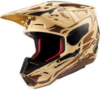 Alpinestars S-M5 Mineral, casco da motocross XL male Opaco Beige/Marrone Scuro/Nero