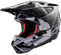 Casco Cross Alpinestars SM5 Rover 2 Nero/ArgentoM Nero,Argento