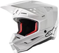 Alpinestars S-M5 Solid 2024 Casco da Motocross (bianco, S (55/56))